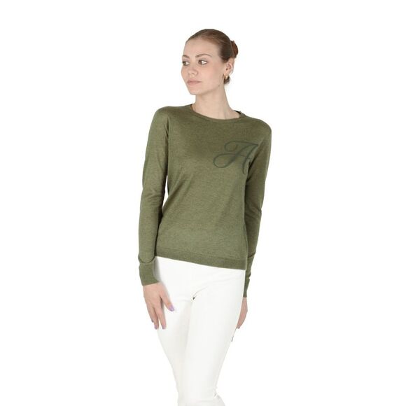 Dee Ocleppo Cashmere Crew Neck Pullover Sweater Women Green Sweaters - Picture 3 of 7